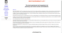 Desktop Screenshot of helppasspharmacylaw.com